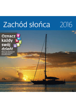 Kalendarz 2016 Zachód słońca