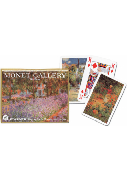 Karty Piatnik dwie talie Monet Ogrody