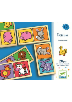 Drewniane domino Zwierzęta z farmy