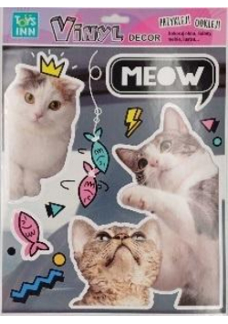 Naklejki winylowe zwierzaki - Koty Meow STnux