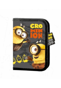 Piórnik dwuklapkowy bez wyposażenia Minionki Jaskiniowcy