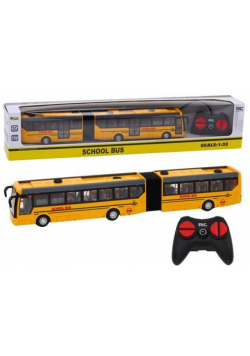 Autobus szkolny przegubowy R/C 1:32 żółty