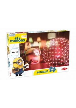 Minionki Puzzle 100 elementów audience czerwona