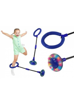 Hula hop skipper na nogę świecący składany nieb.