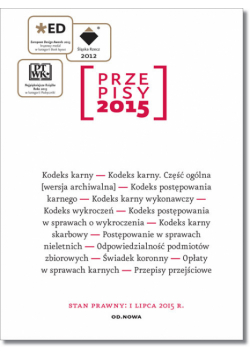 Przepisy 2015 Zbiór karny