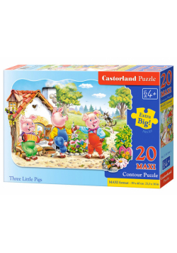 Puzzle Maxi Konturowe: Three Little Pigs 20