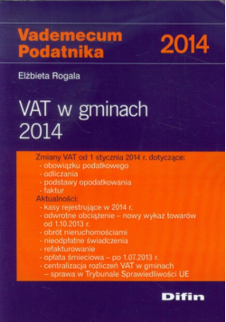 Vademecum Podatnika 2014 VAT w gminach 2014