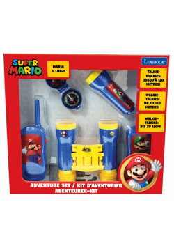 Zestaw przygodowy Super Mario z krótkofalówkami do 120m, lornetką i kompasem RPTW12NI
