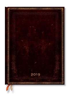 Kalendarz książkowy ultra 2019 12M Black Moroccan