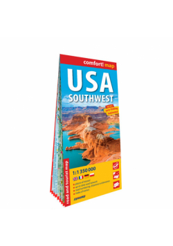 USA południowo-zachodnie (USA Southwest) laminowana mapa samochodowo-turystyczna 1:1 350 000