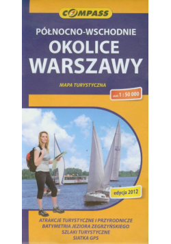 Północno wschodnie okolice Warszawy mapa turystyczna 1:50 000