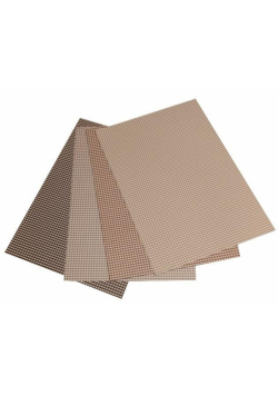 Karton obustronny kratka 300g 24x34cm 4 ark MIX