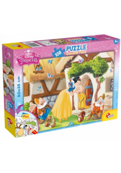 Puzzle dwustronne plus Królewna Śnieżka 108