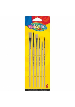 Pędzelki szkolne Colorino Kids 6 sztuk