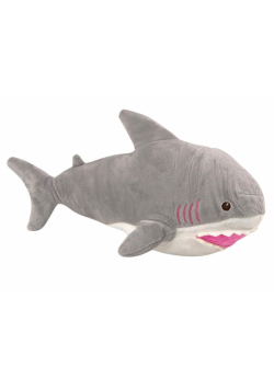 Pluszowy rekin 40cm siwy