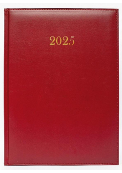 Terminarz 2025 tygodniowy A4 Divas z gąbką bordo