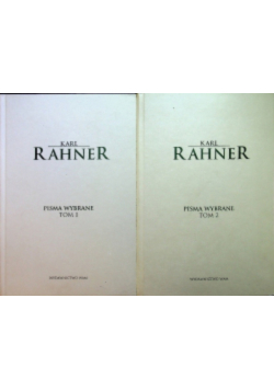 Rahner Pisma wybrane Tom 1 i 2