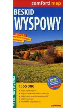 Beskid Wyspowy laminowana mapa turystyczna 1:65 000