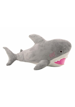 Pluszowy rekin 50cm siwy