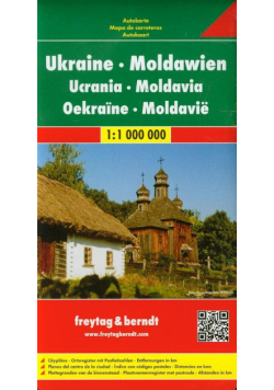Ukraina Mołdawia mapa drogowa 1:1 000 000