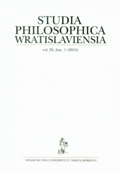 Studia Philosophica Wwratislaviensia 1/2014