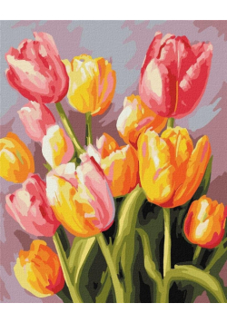 Malowanie po numerach - Wiosenny bukiet 40x50cm