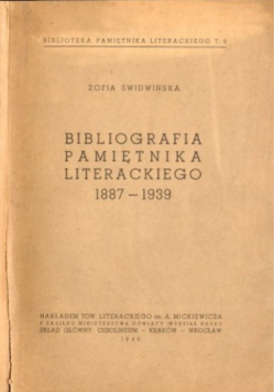 Bibliografia pamiętnika