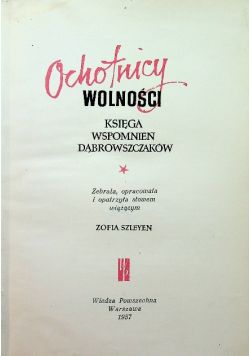 Ochotnicy wolności