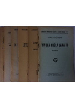 Biblioteczka Uniwersytetów Ludowych i Młodzieży Szkolnej , zestaw 6 ksiażeczek, ok 1923r.