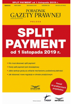 Split payment od 1 listopada 2019 r.