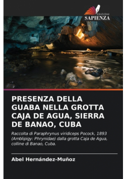Presenza Della Guaba Nella Grotta Caja De Agua, Sierra De Banao, Cuba