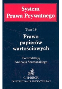 Prawo papierów wartościowych t.19