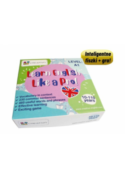 Learn English Like a Pro - Inteligentne fiszki + gra (poziom A1)