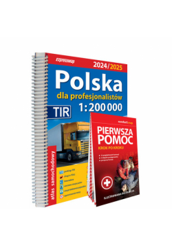 Polska dla profesjonalistów atlas samochodowy+instrukcja pierwszej pomocy 1:200 000