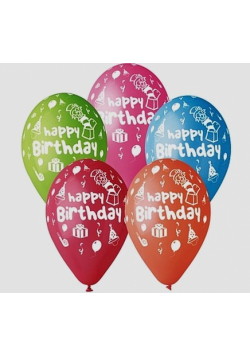 Balony Premium Happy Birthday 5 sztuk