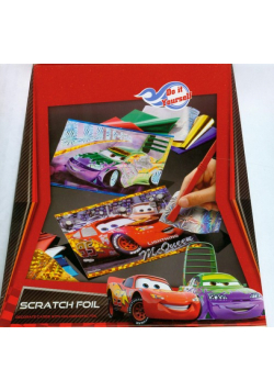 Cars scratch foil - stwórz swoją kartkę z cars