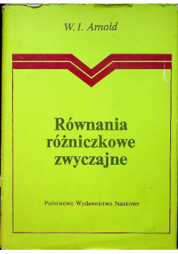Równania różniczkowe zwyczajne