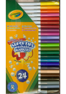 Flamastry Crayola zmywalne 24 sztuk