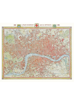 Puzzle Mapa Londynu 1000