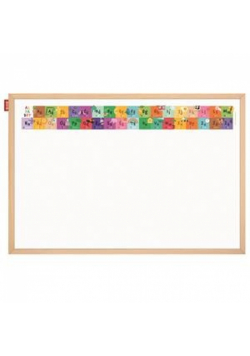 Tablica edukacyjna MEMOBE Alphabet adventure!  60x40 cm