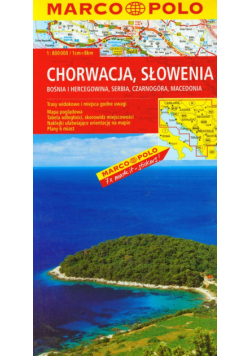 Chorwecja Słowenia mapa drogowa 1:800 000 Marco Polo