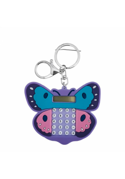 Brelok kalkulator gumowy motyl