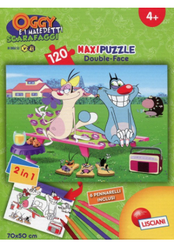 Puzzle maxi 120 Oggy i karaluchy