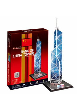Puzzle 3D Wieżowiec Bank of China Tower 14 elementów