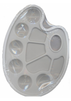 Paleta malarska 17x23 cm plastikowa