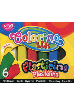 Plastelina kwadratowa Colorino Kids 6 kolorów