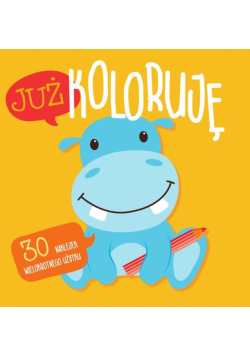 Już koloruję z naklejkami - Hipcio