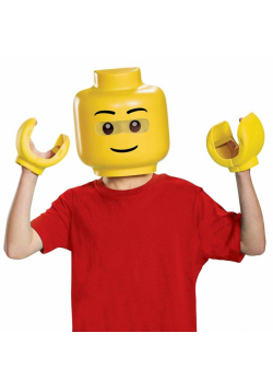 Zestaw maska i rękawice Lego