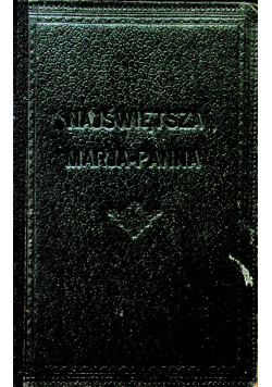 Najświętsza Marja Panna 1934 r.