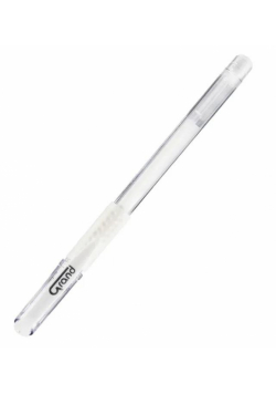 Długopis żelowy GR-101 0.5mm biały GRAND